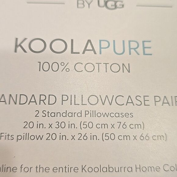 Koolaburra By Ugg KoolaPure Standard Pillow Cases- Oyster Mushroom - Picture 5 of 5